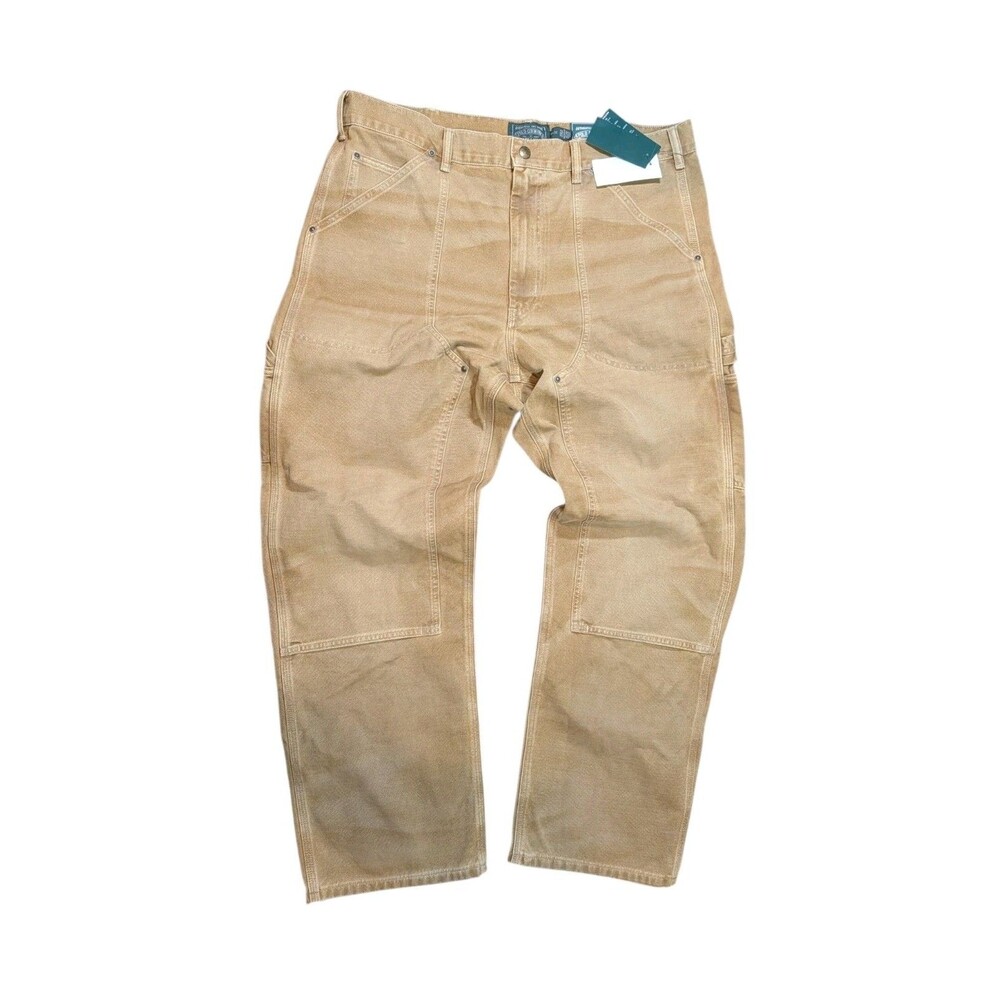 Ralph Lauren Polo Country Pants Mens 36x32 Double Knee Canvas Carpenter Loop NWT